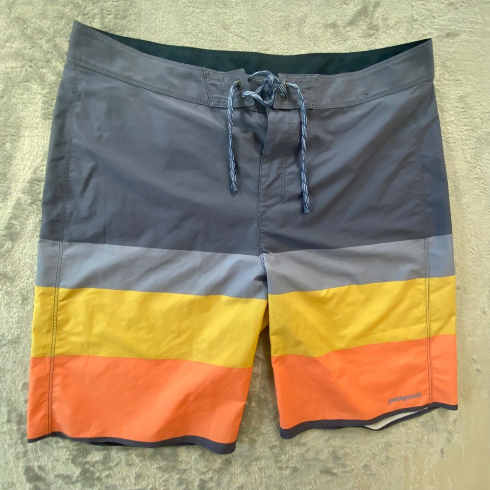 Patagonia Boardshorts Mens 36‎ Multicolor Hydro Series Striped 86480 Summer